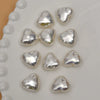 Baroque Style Love Heart Plastic Resin Imitation Shell Pearl Handmade Electroplated Ear Jewelry Accessories Material