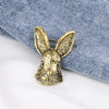 Baroque Style Rabbit Heart Shape Bow Knot Alloy Enamel Inlay Zircon Women'S Brooches