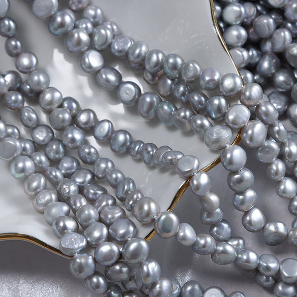 Baroque Twosided Light Natural Freshwater Pearl Jewelry Material
