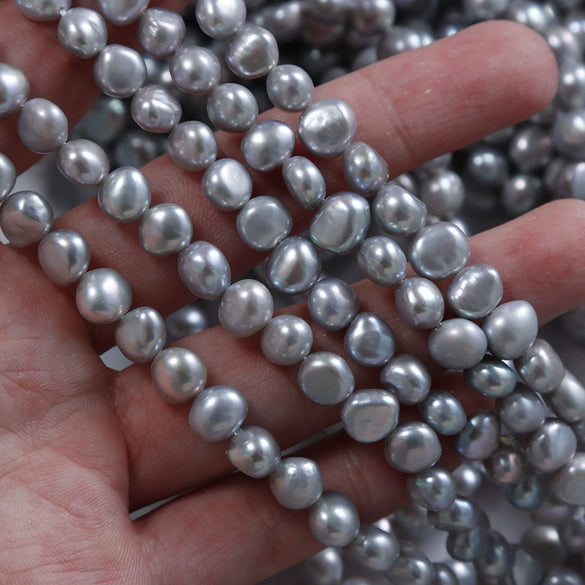 Baroque Twosided Light Natural Freshwater Pearl Jewelry Material