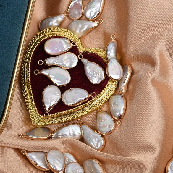 Baroque Water Drop Freshwater Pearl Loose Beads Jewelry Accessories Material