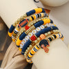 Baseball Bracelet Soft Pottery Geometric Handmade Polymer Clay Bracelet