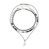 Basic Bohemian Geometric Seed Bead Shell Soft Clay Beaded Men'S Three Layer Necklace