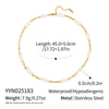Basic Chain Geometric Hiphop Street Layered Summer Jewelry For Women Stainless Steel Electroplated