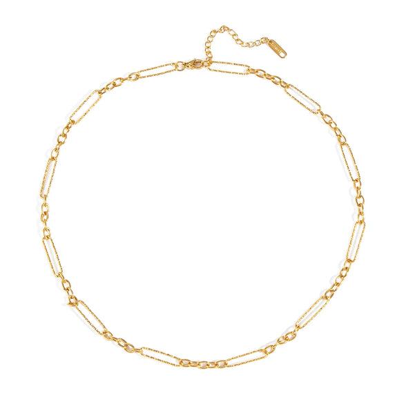 Basic Chain Geometric Hiphop Street Layered Summer Jewelry For Women Stainless Steel Electroplated