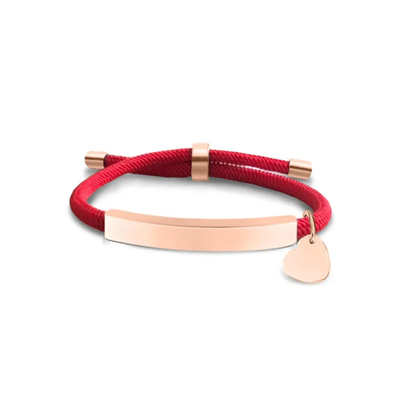 Basic Classic Style Geometric Customization Laser Engraving 201 Stainless Steel Rope Cord String String Bracelets Wholesale