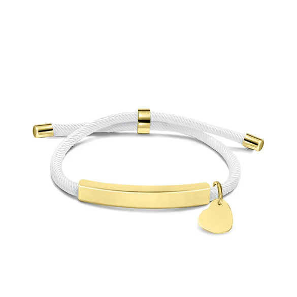 Basic Classic Style Geometric Customization Laser Engraving 201 Stainless Steel Rope Cord String String Bracelets Wholesale