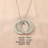 Wholesale Jewelry Basic Classic Style Geometric Customization Laser Engraving Stainless Steel 18K Gold Plated Pendant Necklace