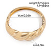 Basic Classic Style Irregular Round Solid Color Alloy Wholesale Bangle