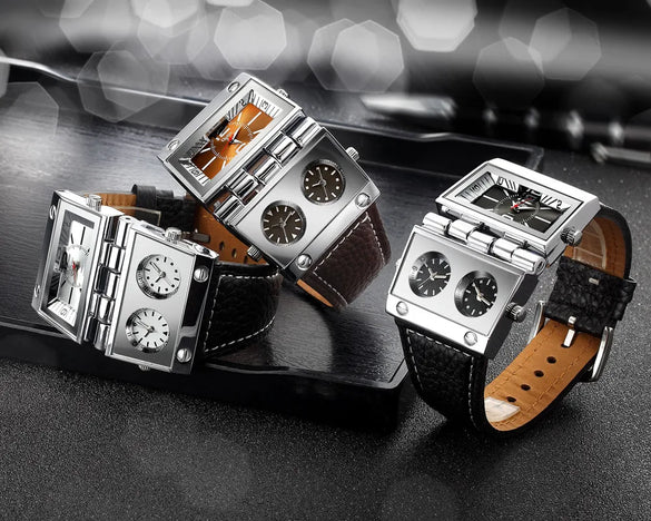 Basic Classic Style Solid Color Buckle Quartz Men'S Watches