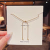 Wholesale Jewelry Basic Classic Style Solid Color 304 Stainless Steel 18K Gold Plated Plating Necklace