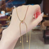 Wholesale Jewelry Basic Classic Style Solid Color 304 Stainless Steel 18K Gold Plated Plating Necklace