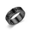 Basic Geometric Titanium Steel 18K Gold Plated Men'S Rings