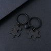 Basic Jigsaw Customization Laser Engraving 201 Stainless Steel Plating Unisex Bag Pendant Keychain