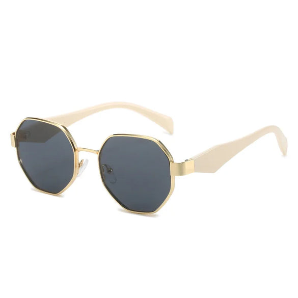 Basic Lady Simple Style Geometric Pc Polygon Full Frame Women'S Sunglasses