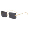 Basic Lady Solid Color Pc Square Frameless Women'S Sunglasses