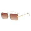 Basic Lady Solid Color Pc Square Frameless Women'S Sunglasses