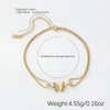 Basic Modern Style Classic Style Butterfly 304 Stainless Steel 18K Gold Plated Bracelets In Bulk