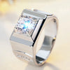 Basic Modern Style Classic Style Geometric Alloy Inlay Zircon Unisex Rings
