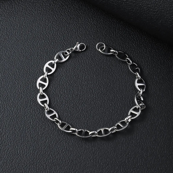 Basic Modern Style Classic Style Geometric Solid Color Titanium Steel Polishing Unisex Bracelets