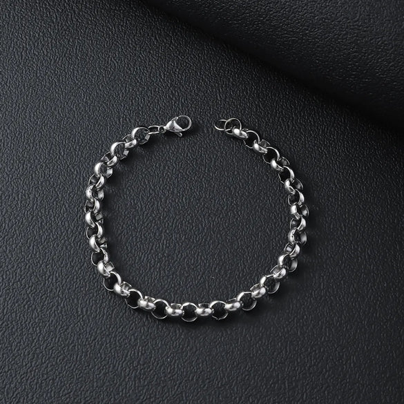 Basic Modern Style Classic Style Geometric Solid Color Titanium Steel Polishing Unisex Bracelets