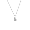 Basic Modern Style Classic Style Lock Alloy Titanium Steel Women'S Pendant Necklace