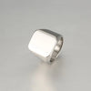 Basic Modern Style Classic Style Solid Color Titanium Steel Plating Men'S Rings