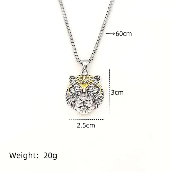 Basic Modern Style Classic Style Tiger 201 Stainless Steel Alloy Unisex Pendant Necklace