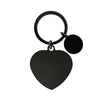 Basic Modern Style Customization Laser Engraving Heart Shape 201 Stainless Steel Plating Unisex Bag Pendant Keychain