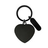 Basic Modern Style Customization Laser Engraving Heart Shape 201 Stainless Steel Plating Unisex Bag Pendant Keychain