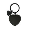 Basic Modern Style Customization Laser Engraving Heart Shape 201 Stainless Steel Plating Unisex Bag Pendant Keychain