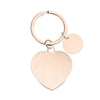 Basic Modern Style Customization Laser Engraving Heart Shape 201 Stainless Steel Plating Unisex Bag Pendant Keychain
