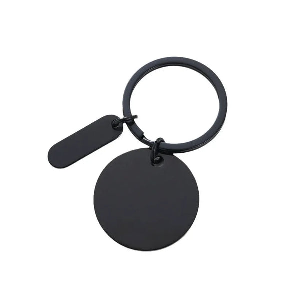 Basic Modern Style Geometric Customization Laser Engraving Metal Plating Unisex Bag Pendant Keychain