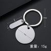 Basic Modern Style Geometric Customization Laser Engraving Metal Plating Unisex Bag Pendant Keychain