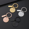 Basic Modern Style Geometric Customization Laser Engraving Metal Plating Unisex Bag Pendant Keychain