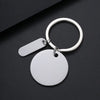 Basic Modern Style Geometric Customization Laser Engraving Metal Plating Unisex Bag Pendant Keychain