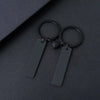 Basic Modern Style Simple Style Customization Laser Engraving Long Strip 201 Stainless Steel Plating Unisex Bag Pendant Keychain