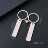 Basic Modern Style Simple Style Customization Laser Engraving Long Strip 201 Stainless Steel Plating Unisex Bag Pendant Keychain