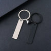 Basic Modern Style Simple Style Customization Laser Engraving Long Strip 201 Stainless Steel Plating Unisex Bag Pendant Keychain