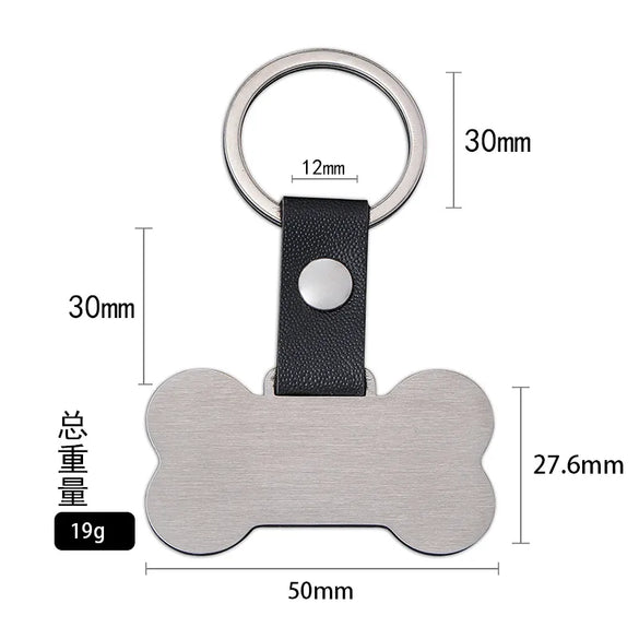 Basic Modern Style Simple Style Customization Laser Engraving Unforgettable 201 Stainless Steel Pu Leather Plating Unisex Bag Pendant Keychain