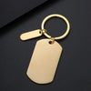 Basic Modern Style Simple Style Geometric Customization Laser Engraving 201 Stainless Steel Plating Unisex Bag Pendant Keychain