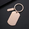Basic Modern Style Simple Style Geometric Customization Laser Engraving 201 Stainless Steel Plating Unisex Bag Pendant Keychain