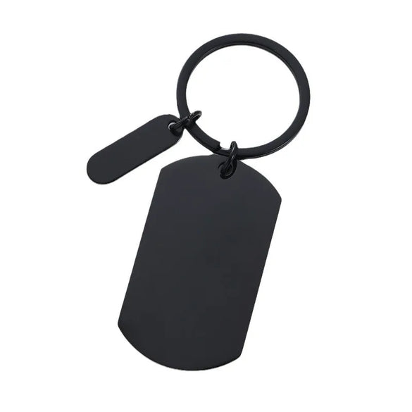 Basic Modern Style Simple Style Geometric Customization Laser Engraving 201 Stainless Steel Plating Unisex Bag Pendant Keychain