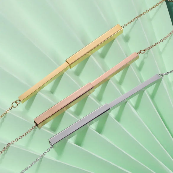 1 Piece Titanium Steel Customization Laser Engraving Solid Color