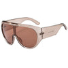 Basic Retro Solid Color Pc Special-Shaped Mirror Full Frame Women'S Sunglasses