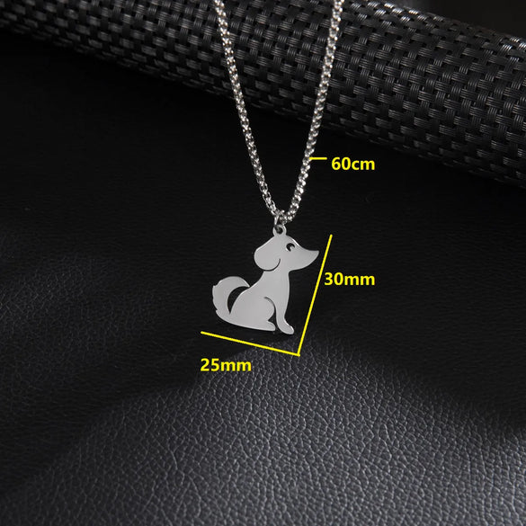 Basic Simple Style Classic Style Dog 201 Stainless Steel Unisex Pendant Necklace