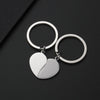 Basic Simple Style Customization Laser Engraving Heart Shape 201 Stainless Steel Unisex Bag Pendant Keychain