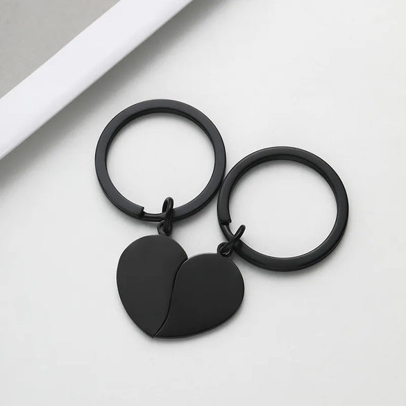 Basic Simple Style Customization Laser Engraving Heart Shape 201 Stainless Steel Unisex Bag Pendant Keychain