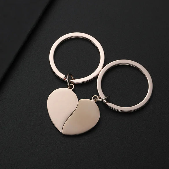 Basic Simple Style Customization Laser Engraving Heart Shape 201 Stainless Steel Unisex Bag Pendant Keychain