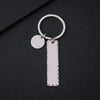 Basic Simple Style Customization Laser Engraving Long Strip 201 Stainless Steel Plating Unisex Bag Pendant Keychain